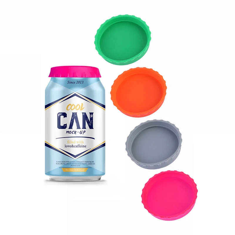 sells leak-proof soft seal silicone can LIDS beer bottle LIDS cans soda cola LIDS