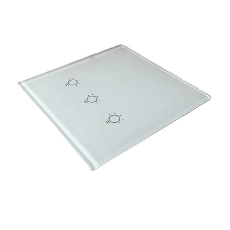 Good Quality Touch Light Wall Switch Crystal Toughened  Glass Panel