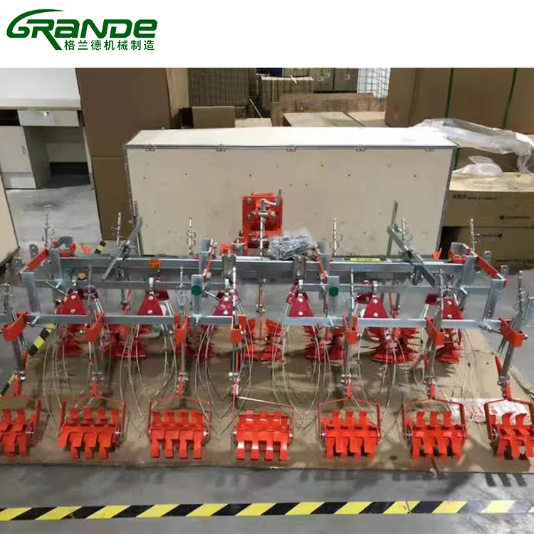 China Made Factory Direct Household Mini 6 Row Paddy Field Weeding Machine Mounted To Tractors