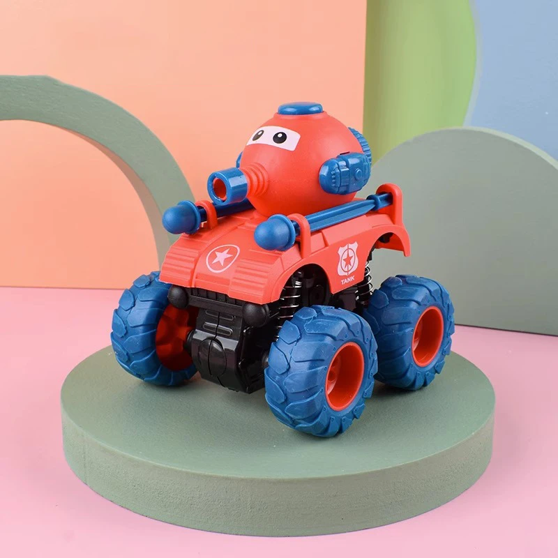 New Arrival Products of  Tank Dual Inertia Stunt off-Road Car With Plastic Press To Launch The Missile Toys For Kids