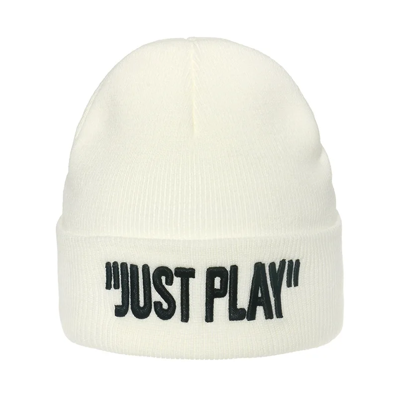 2024 hot selling high quality custom knit 3d embroidery logo acrylic beanie sports hats for women and man