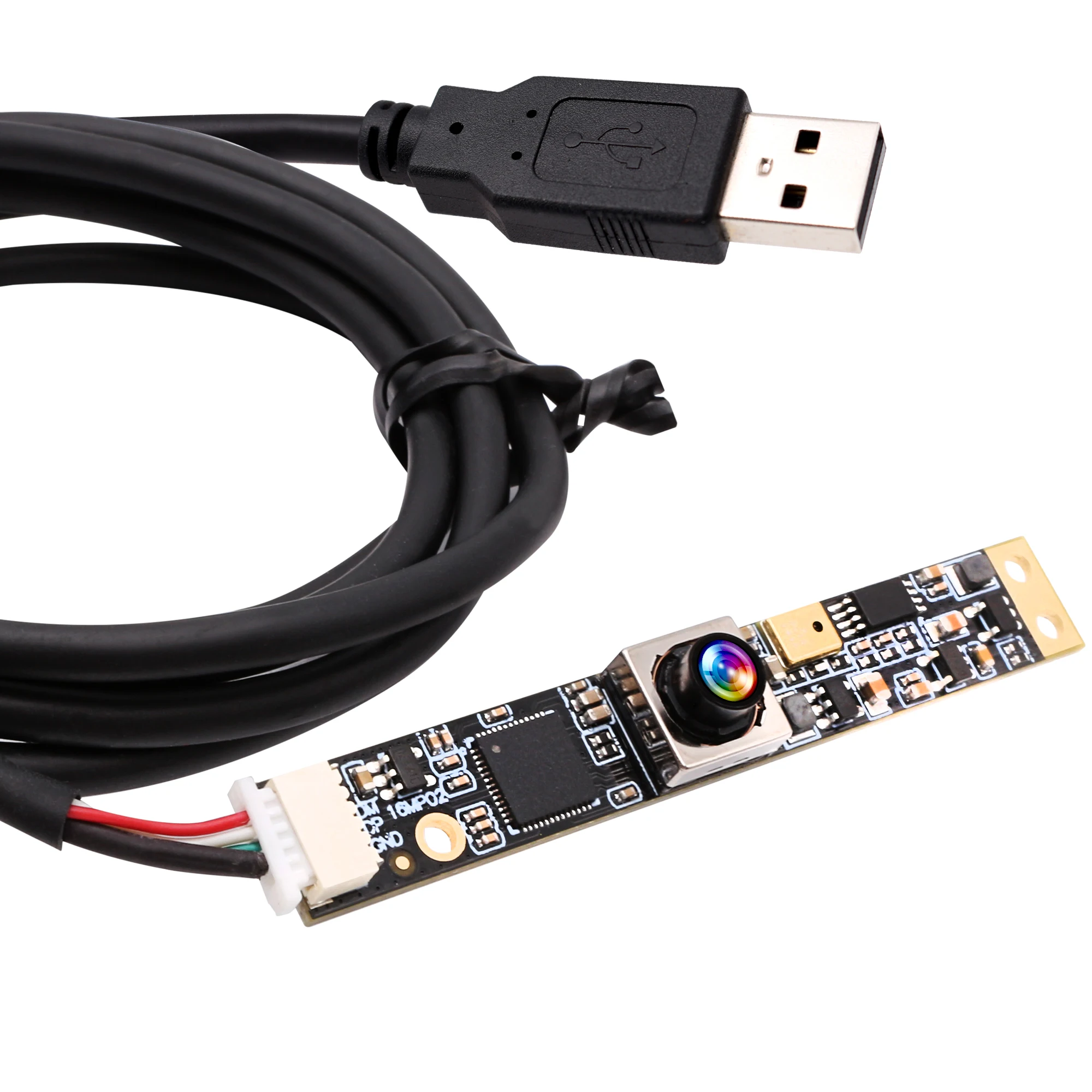 16MP USB Camera Module Wide Angle Auto Focus Mini UVC Industrial Webcam Board With Digital Audio Microphone for Document Scan