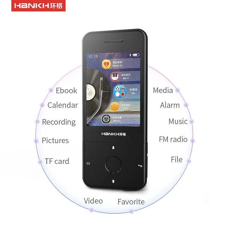 H-R360 New Arrival Touch Screen 16gb MP3 Player With 1300MP Camera Music Mp3 Song