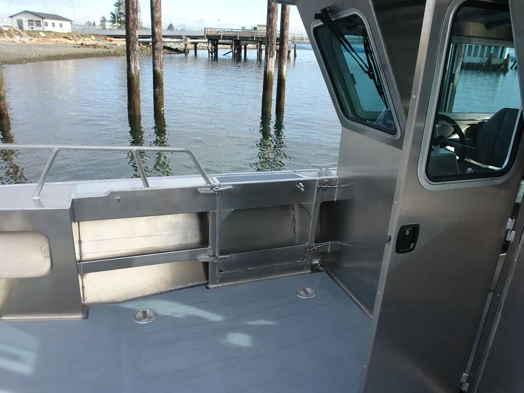 Aluminum Landing Craft Cabin Work Boat Crane for sale