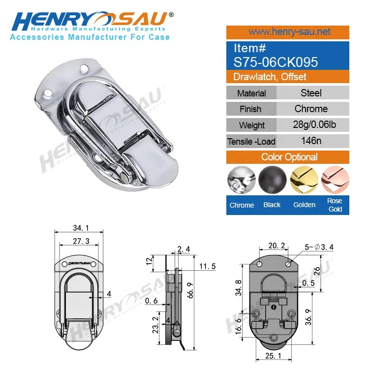 over centre latch fashion suitcase  buckle toggle latch lock metal truck toolbox slam latch locks for briefcase