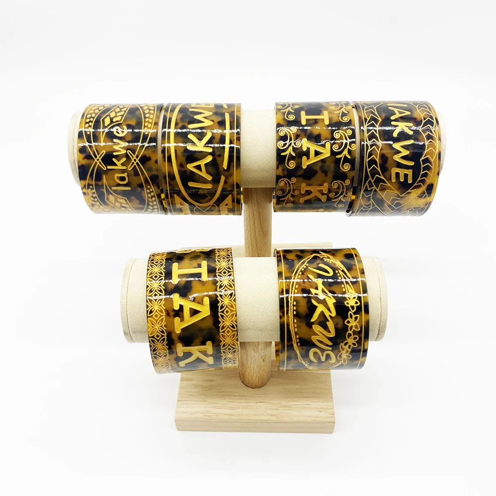 Newest fashion bangles pacific popular styles bangles bracelets plumeria Hibiscus flower style jewelry bangles Marshall IAKWE