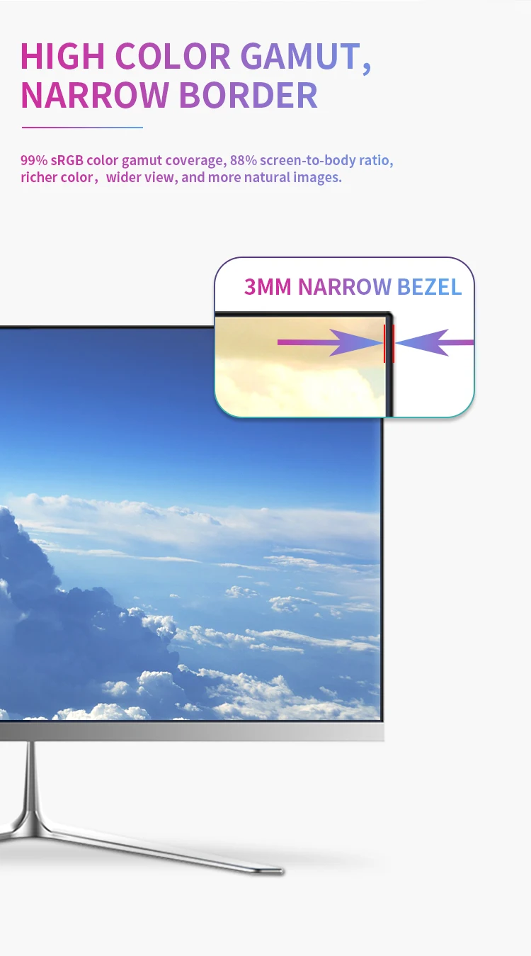 
SEALAN aio desktop pc 23.8inch i5-4300M led monitor wholesale 8GB RAM 480GB SSD 2.6GHz for gaming or cad hardware computer 