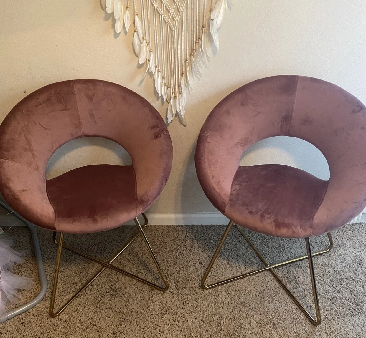 2022 New PU Home Office Chair Swivel Function Dressing Armless Bedroom Leisure Chair