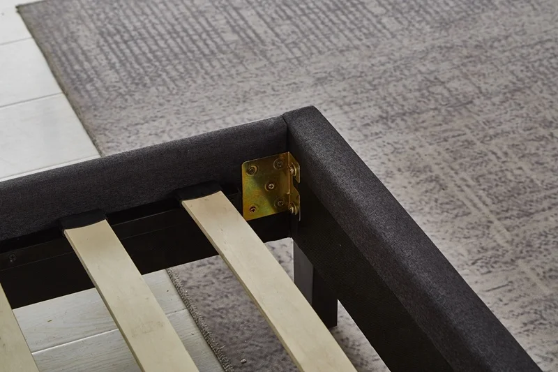  Best Cheap Price Lamb wool fabric bed with good design Fashionable Frame for bedroom