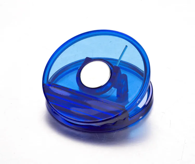Promotion is suitable for office round plastic magnetic memo paperclip
