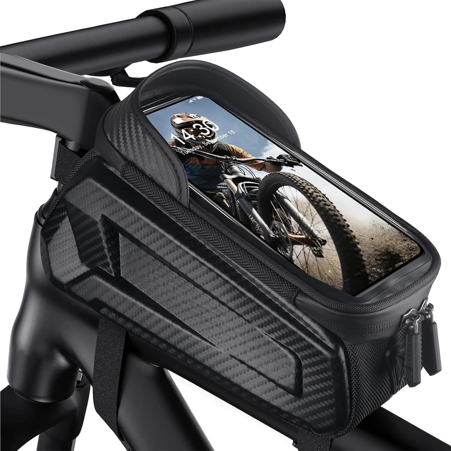 Водонепроницаемая велосипедная Рамка передняя трубка держатель телефона MTB Аксессуары для шоссейного велосипеда с удобной велосипедной сумкой