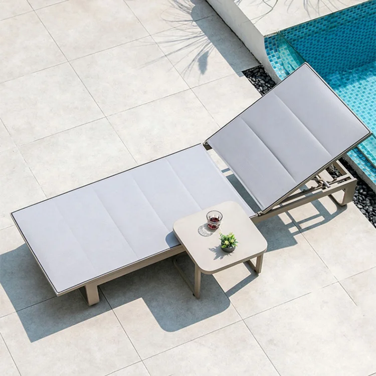 Hotel Villas Outdoor Lounge Chairs Courtyards Balcony Swimming Pools Lounge Daybed Garden Waterproof Beach Chairs