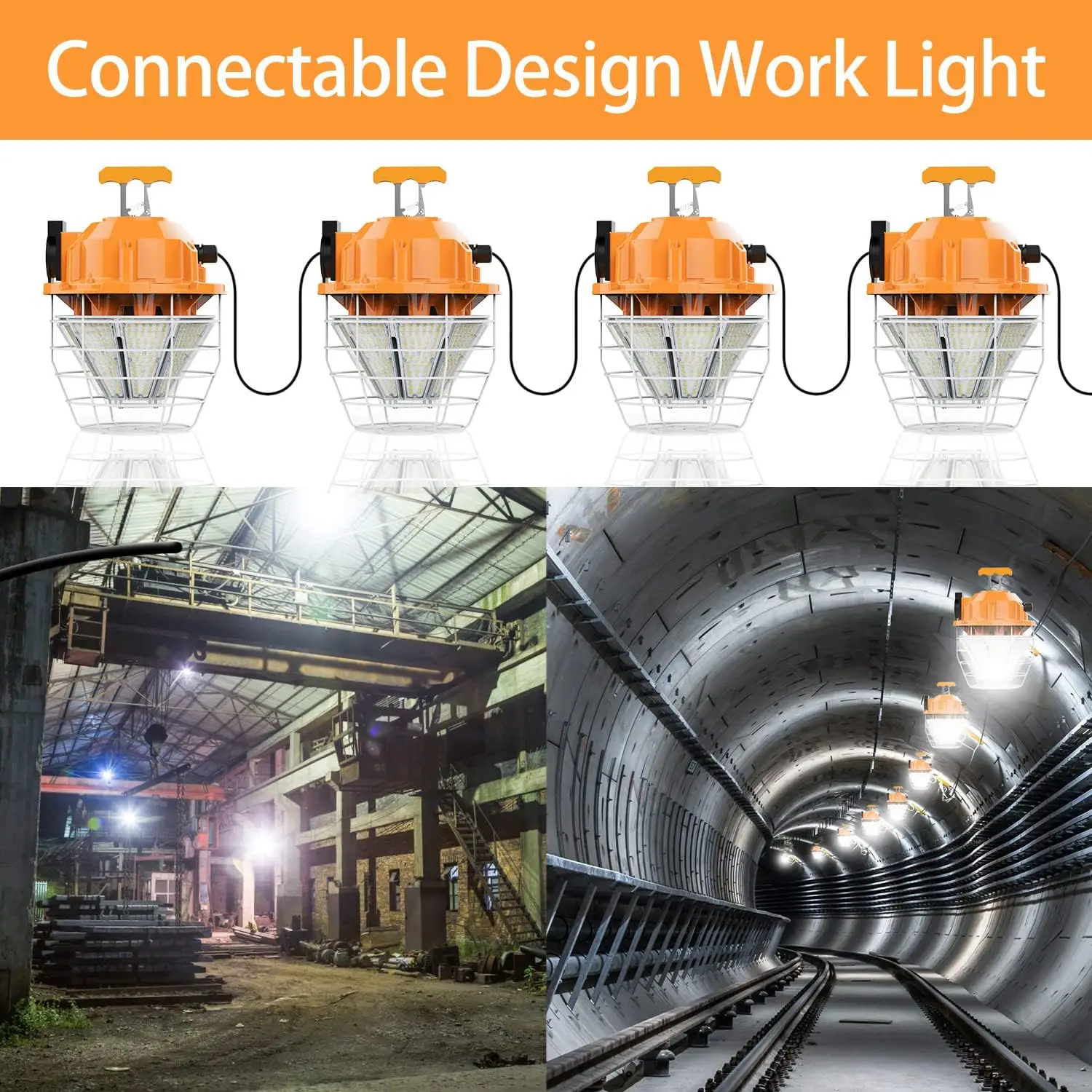 Double waterproof IP65 150W portable work light  High bay light 5 years warranty construction site use led work light
