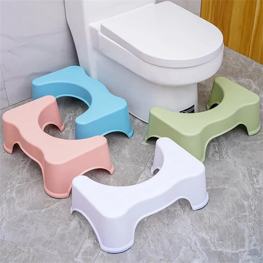 Thicken Toilet Stool Bathroom Squatty Potty Footstool Household Pedal Stepping Sitting Chair Feet Portable Toilet Stool