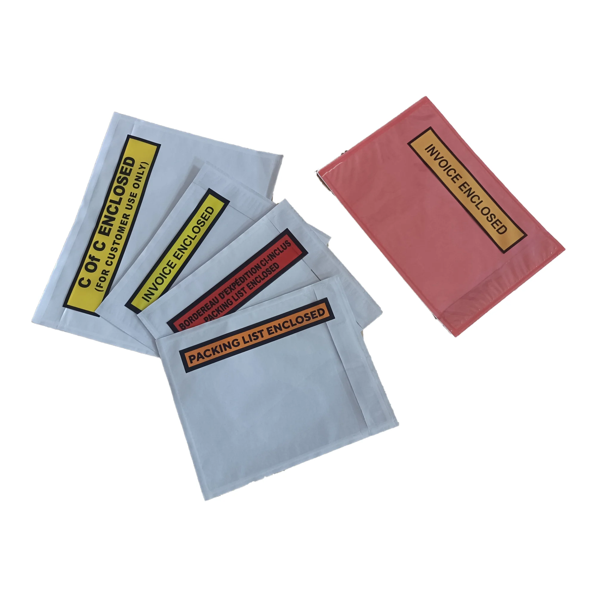 Cheap price custom print  invoice package bag invoice envelope  Packing list bag packing list enclosed envelope receipt envelope