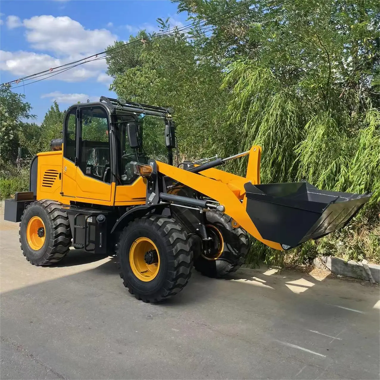 FREE SHIPPING telehandler telescopic loader High quality With Bucket hot sale front end loader for sale