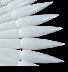 40pcs/bag Nail art Polish Color card Fan Shape Practice Display Showing Card Pointed Sticks Manicure Tool