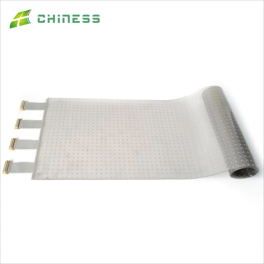 CNS-P-P10 self-adhesive transparent led film flexible screen On Glass Video Wall Clear Super Thin LED Film Display