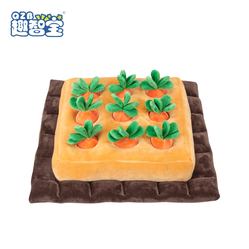 New Design Education Enlightenment Toddler Gifts Pet Plush Carrot Farm Baby Play Fruit Stuffed Animals Toys