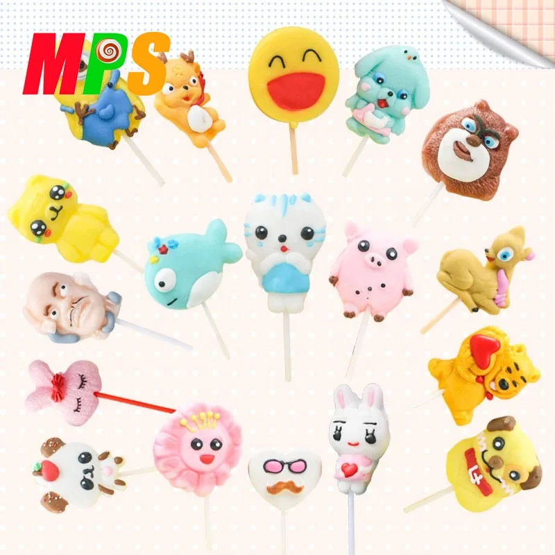 Latest Creative Animal Cartoon Shape Cute Lollipop or Customize Candy