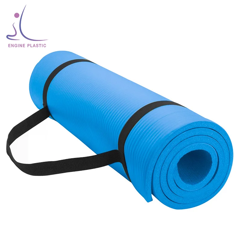 High Quality Cheap Price Extra Thick 10mm 15mm 20mm 30mm NBR Yoga Mats With Strap