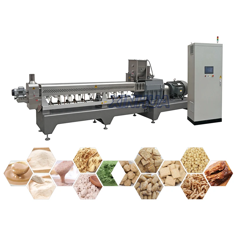 Hmma High Moisture Mock Meat Analogue Production Line/tvp Tsp Soy Protein Make Extruder Machinery