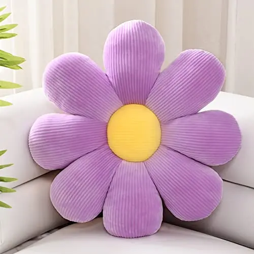 Flower Shaped Throw Pillow Cute Daisy Flower Pillow Flower Seating Cushions Cute seat cushion