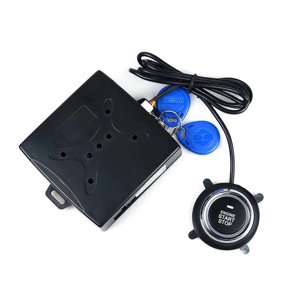 Автомобильная сигнализация DC 12 В система Push-Start Smart Key PKE БЕСКЛЮЧЕВОЙ вход запуск двигателя кнопка