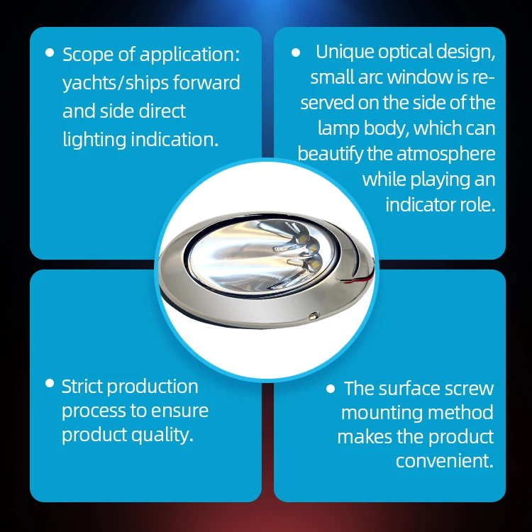 Marine Boat Yacht Led Boat Navigation Light Starboard Light Port  Lamp Navigation Light