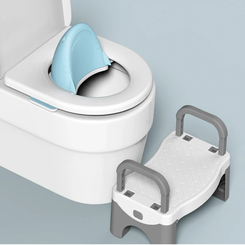 Cartoon Cat Pattern Toilet Seat Backrest for Baby Children Kids Toilet Training