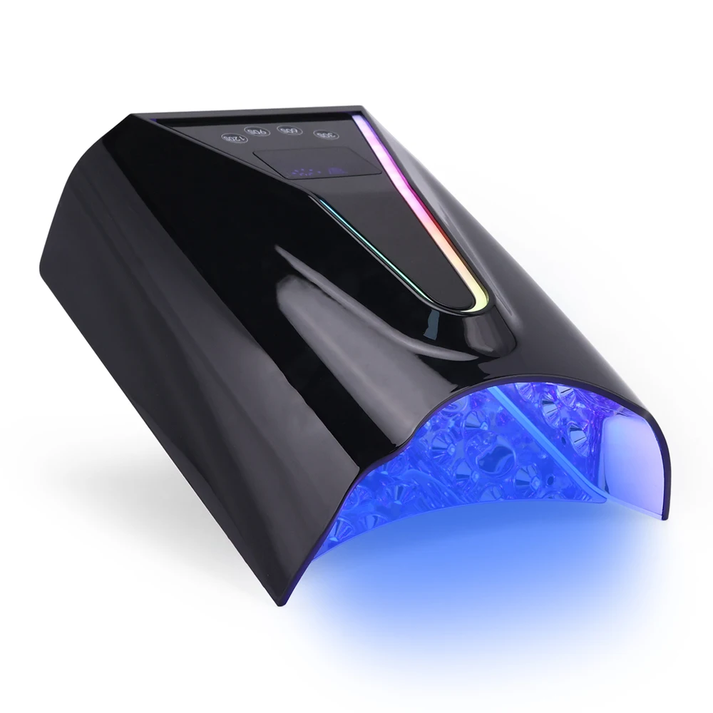 Wholesale 2024 High Power 128W UV LED Nail Lamp Rechargeable Cordless Nail Salon Competitive Price with OEM ODM Lighting Logo