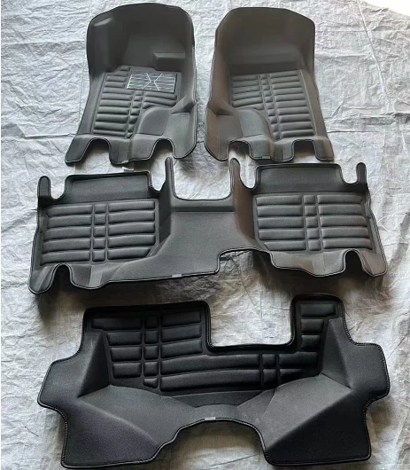 SUV Diamond Hot Pressed New Design Pvc Leather 3 Rows Car Floor Mats High Quality Special Car Mats For Toyota Fortuner 2016-2023