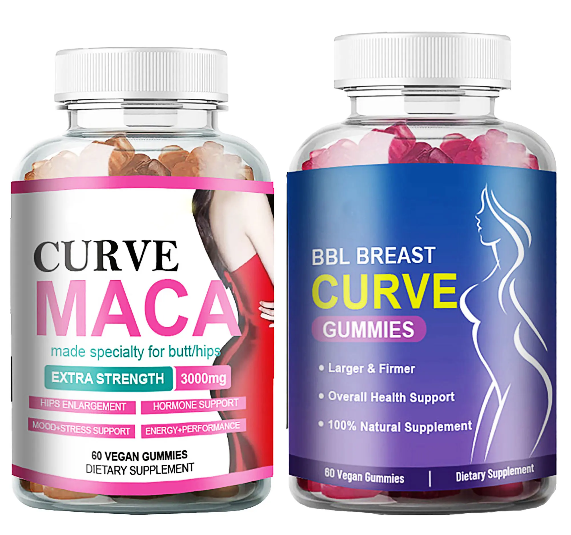 Частная марка ODM OEM BEARVANA Gummies для вас травяные розовые и синие козлы увеличения груди