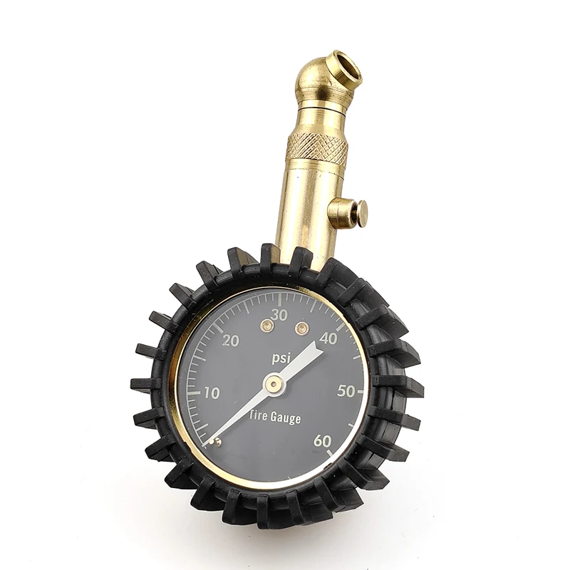 Factory Direct Sales Swivel Type Chuck Dial Tire Pressure Gauge Heavy Duty Car Tire Air Gun Pressure Gauge