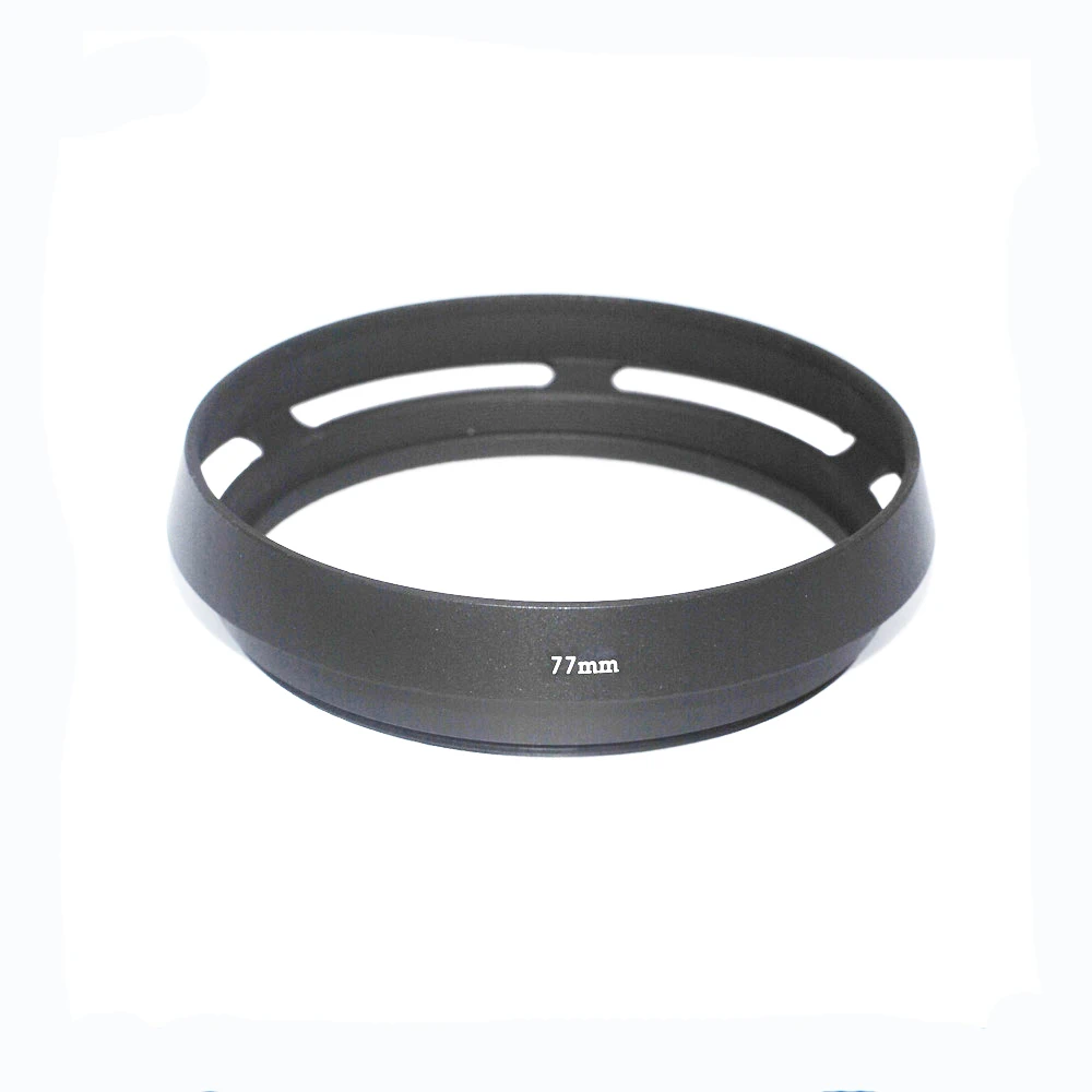 
72mm 77mm Black Vented Curved Metal camera lens Hood for Leica M for Pentax for Sony for Olympus For canon for nikon 