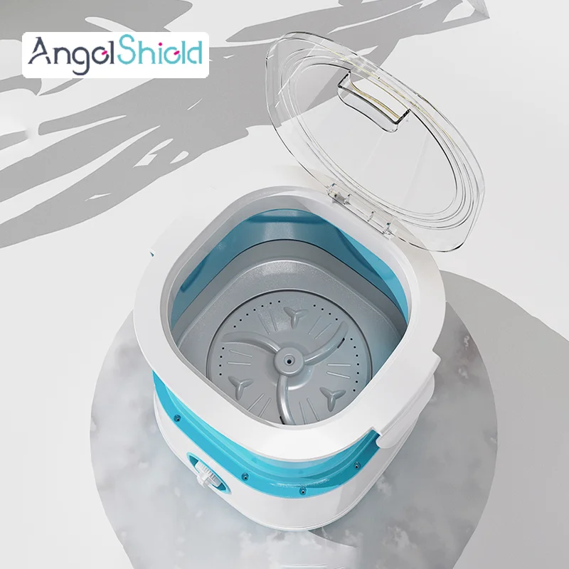 Angel Shield high quality 5kg folding small portable mini fully automatic washing machine for socks