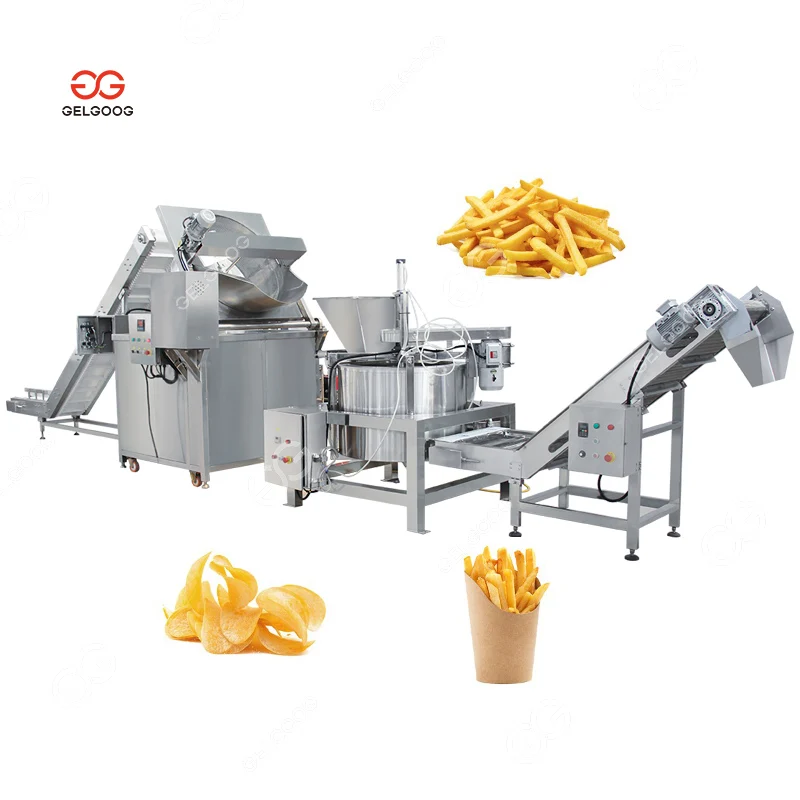 Gelgoog Industrial Electric Gas French Fries Frying Machines Oil Potato Chips Deep Fryer