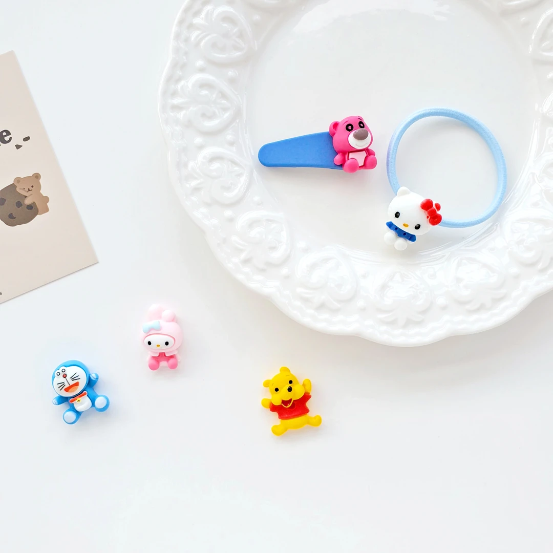 New cartoon jingle cat bear kt cat diy resin accessories headwear hair accessories mobile phone earring bracelet diy jewelry