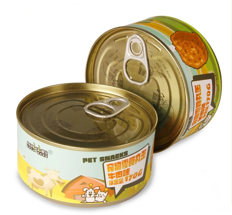 185g Round Metal Ring Pull Tinplate Can Empty Tuna Fish Tin Cans 840# 842# Food Canned With 4 To 6 Colors Customization