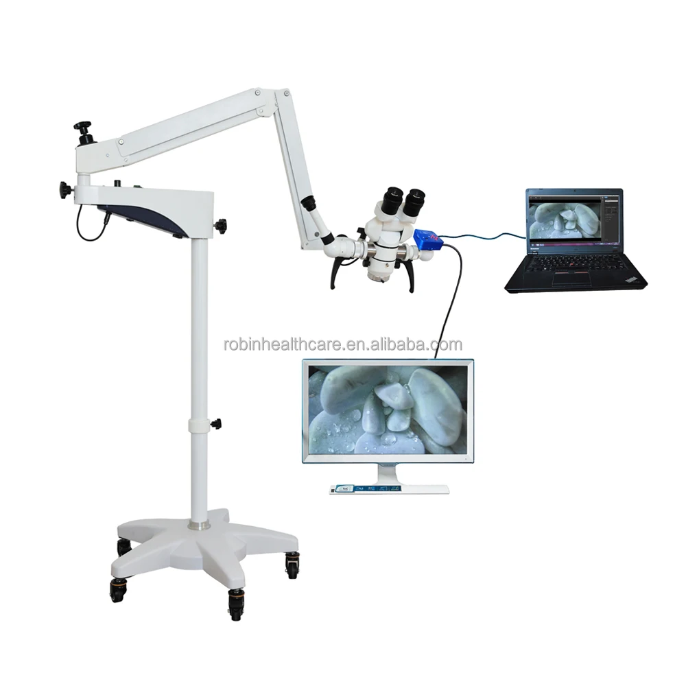 China Dental Surgical Instruments Ophthalmology Equipment ENT Operating Dental Microscope with Camera