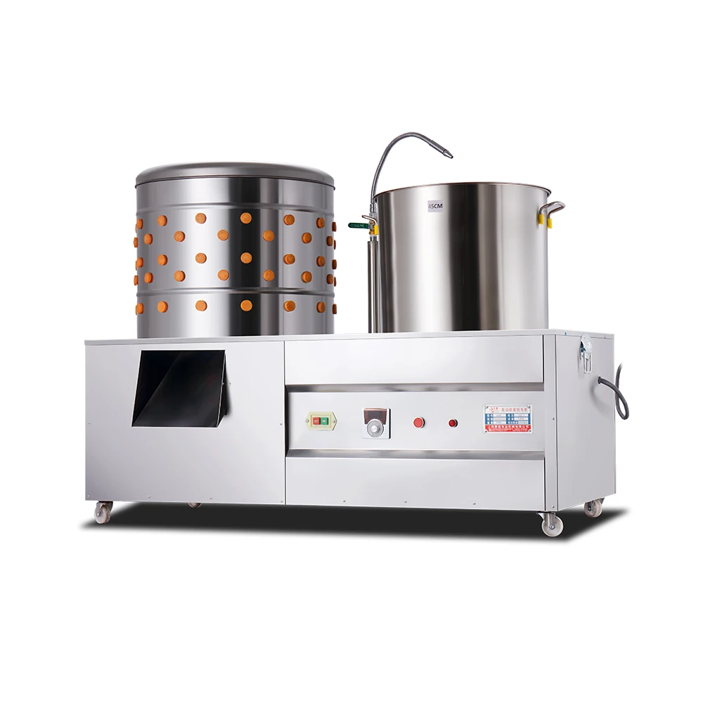 Poultry Plucker Finger Chicken and Duck Hair Removal Machine Commercial Chicken Poultry Plucker Feather Plucking For Sale