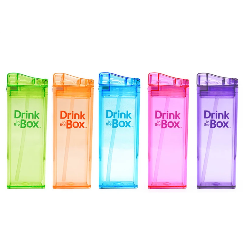 FX Water Bottle Kids Drinking Bottle BPA FREE Tritan Material Power In The BOX Children School Sports Juice Bottle With Straw