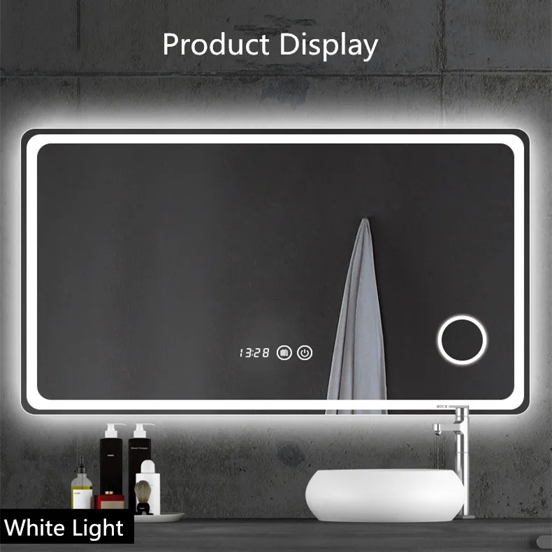 Backlit Lighted LED Bathroom Mirror Waterproof IP44 rating Vanity frameless Glass Mirror with Light