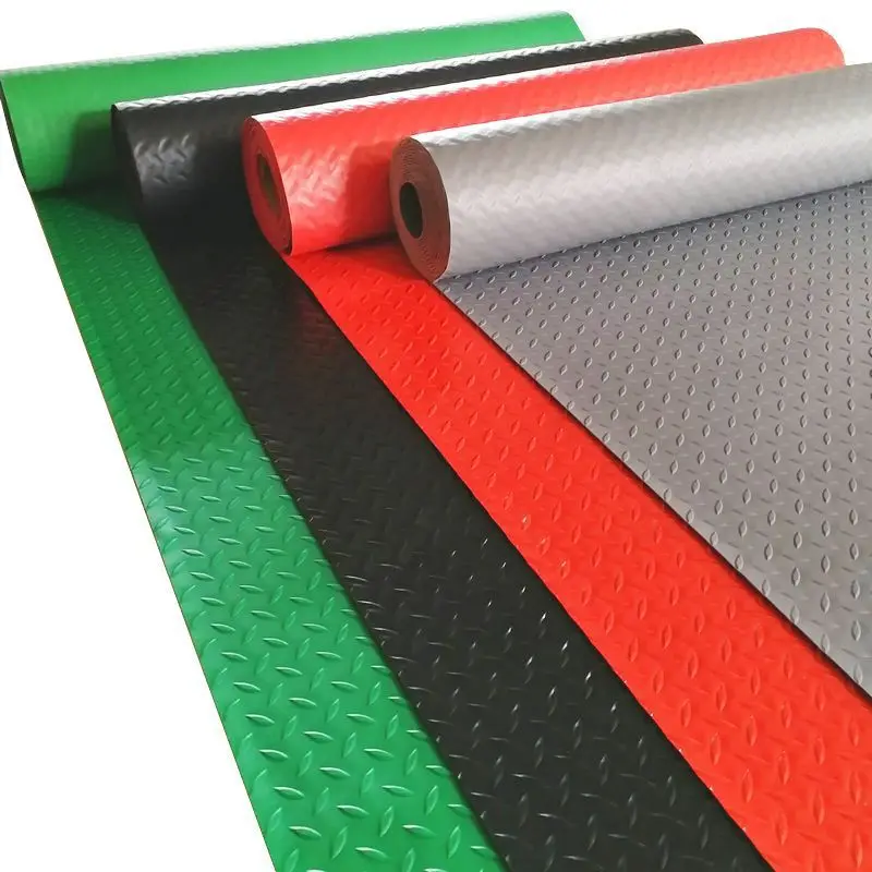 Waterproof PVC vinyl flooring of plastic non-slip workshop garage mat flooring roll