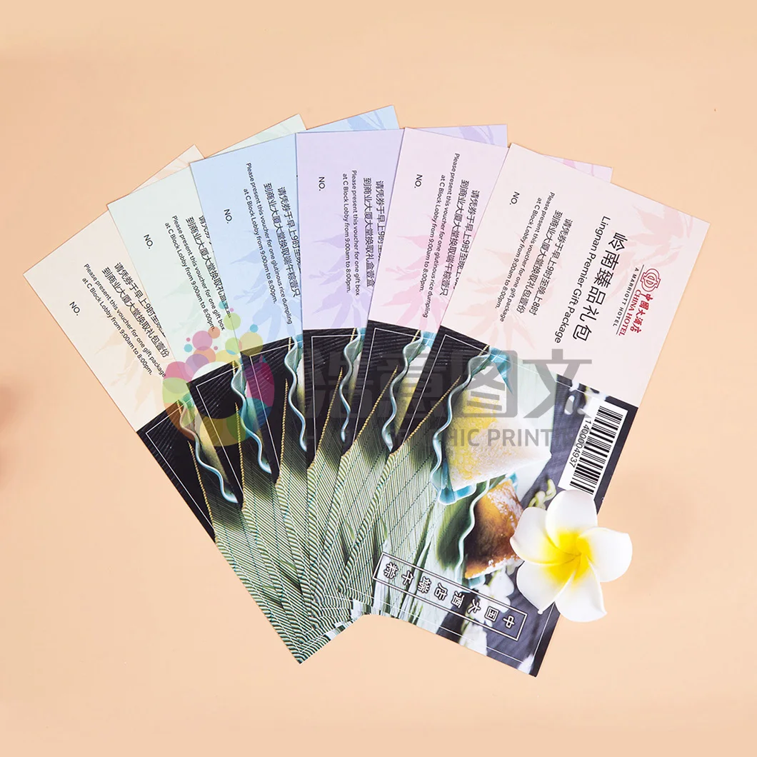 Wholesale Custom Gift Card Tickets  Disposable Birthday Surprise Events Christmas Gift Certificate Event Concert