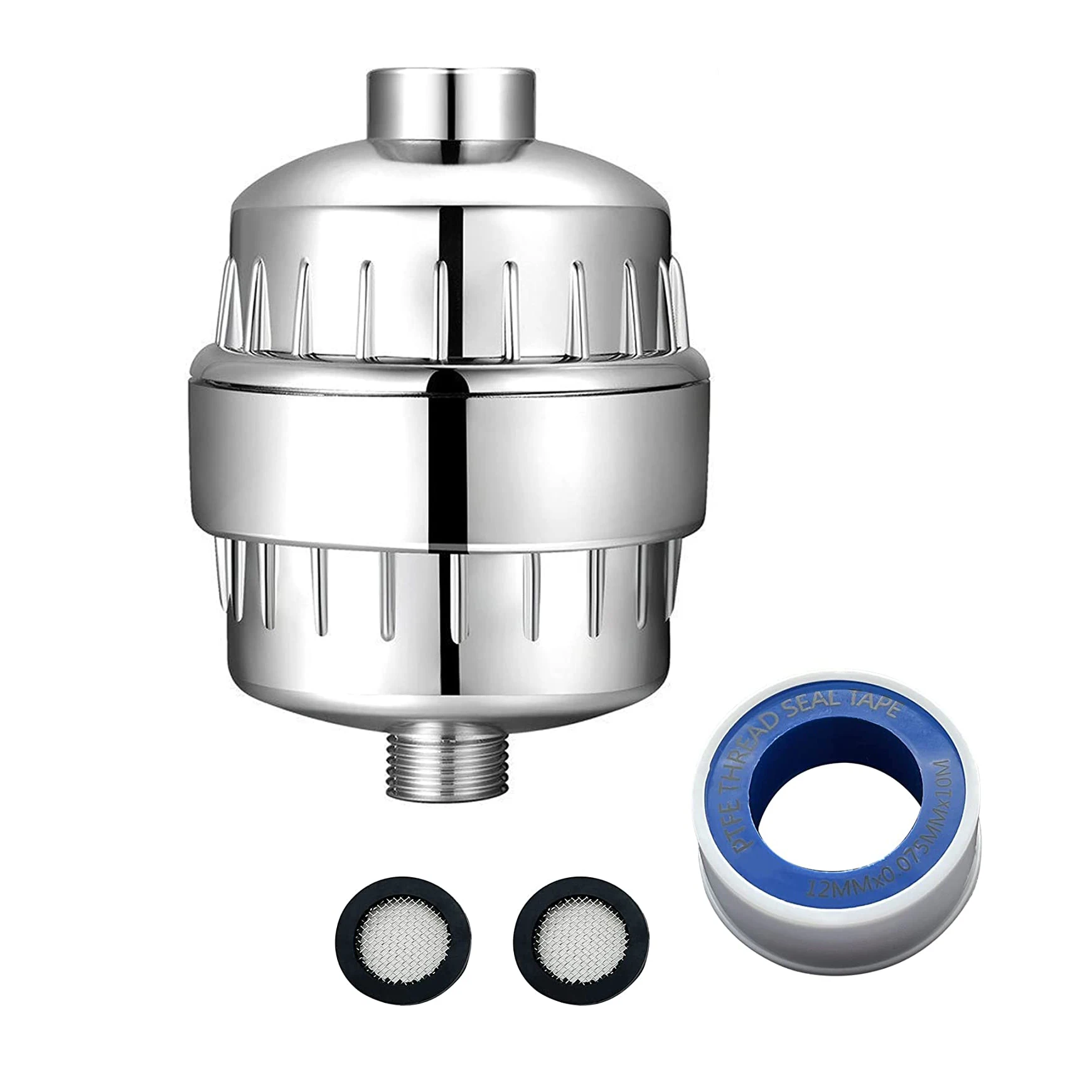 12 15 18 20 multi stage metal Shower Filter chlorine with Carbon KDF for Hard Water chrome water shower head filters