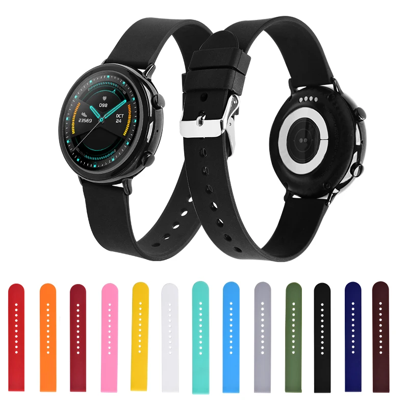Durable TPU Silicone Watch Strap 20mm 22mm Anti Dust TPU Watch Band