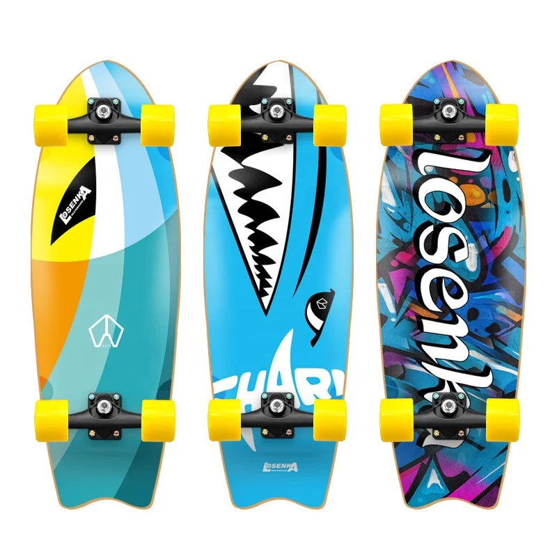 Oem old school Скейтборд клена на заказ скейтборд серфинга скейт доски палубы surfskate