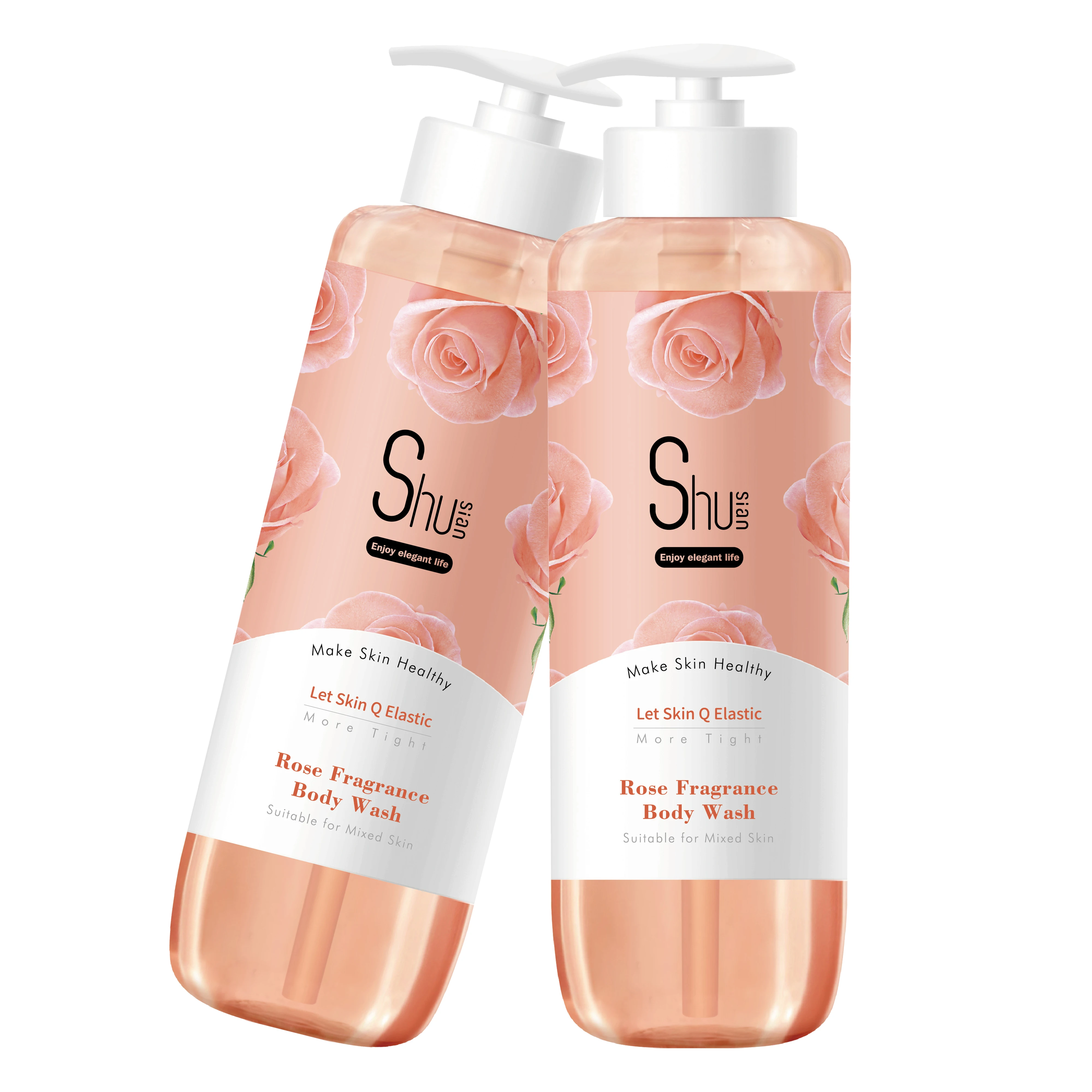 OEM ODM Rose Fragrance perfume Body Wash shower gel smell rose for Dry and Neutral Skin  for Women