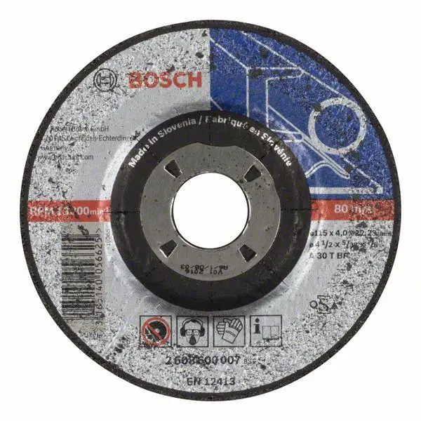 BOSCH - 'Expert for Metal' grinding disc with depressed centre A 30 T BF